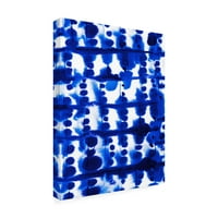 Трговска марка ликовна уметност „Паралелно електрично сино“ платно уметност од quаклин Малдонад