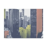 Трговска марка ликовна уметност „Пастел NYујорк II“ платно уметност од effеф Пица