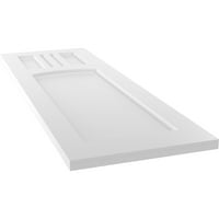 Ekena Millwork 12 W 34 H True Fit PVC San Miguel Mission Style Fixed Mount Sulters, недовршени