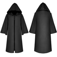 Облека од ѓујнб Црна Наметка Од Наметка За Мажи И Жени Гроздобер Готски Качулка Наметка Завој Наметка Надворешна Облека Палто