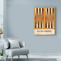 Трговска марка ликовна уметност „Backgammon“ платно уметност од Норман Вајат