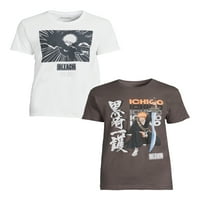 Bleach Men & Big Graphic Tee кошули, 2-пакувања, S-3XL