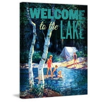 Мармонт Хил - Добредојдовте на езерото Сликарство печатење на завиткано платно