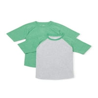Чудо нација момчиња Раглан кратки ракави маички големини 4- & хаски