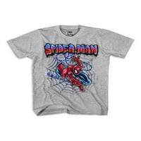 Spiderman Airbrush Head Combo Boys Boys Boys Graphic T-Shirt, 2-пакет, големини 4-18