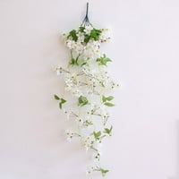 Претходносимулирана Јасмин Лажна Декорација На Цвеќе Хлорофитум Комозум Лажна Пластична Корпа За Закачување Цвеќиња На Ѕидот