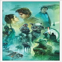 Војна На Ѕвездите: Империјата Возвраќа-Прослава Фреска Ѕид Постер, 22.375 34