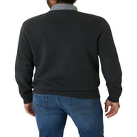 Chaps машки памук копче предниот кардиган џемпер xs xs до 4xb