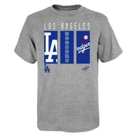 Младинска сива маица за лого на Лос Анџелес Доџерс