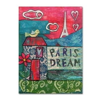 Трговска марка ликовна уметност „Париз сон“ платно уметност од Елизабет Клер