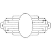 38 W 19 H 18 IH 1 2 IW 1 P Елизабет Архитектонско одделение ПВЦ пирниран таван медалјон, антички пивтер
