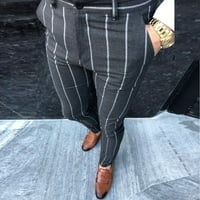 Папцрои Модни Панталони Бизнис Тенок Долг Секојдневен Вклопуваат Шарени Мажи Печати Патент Панталони Машки панталони