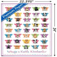 Кит Кимберлин-Кученца Со Пеперутка Крилја Ѕид Постер со Притисни Иглички, 22.375 34