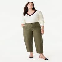 Бесплатно собрание на женските панталони со високи барел, 26 ”инсејм, големини 0-18
