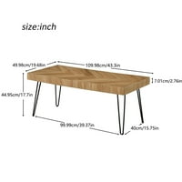 ИРИНА ИНЕВЕНТ модерен дизајн кафе табела v линија образец и нозе за коса чај коктел маса дрвена мебел сјајно завршено дрво
