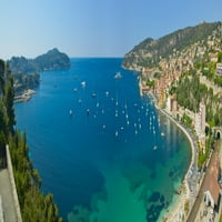 Поглед На Медитеранот со поглед на француската Ривиера, Франција Постер Печатење Со Панорамски Слики