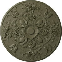1 4 OD 1 4 P Медалјон на таванот на Баил, рачно насликан Спартан камен