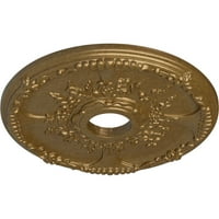 Ekena Millwork 18 OD 1 2 ID 3 8 P Антиохиски тавански медалјон, рачно насликано бледо злато
