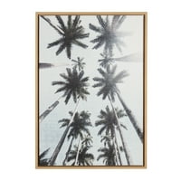 Кејт и Лорел Силви ред на палми, врамени платно wallидна уметност од Симон Те Таи, природно
