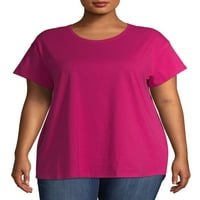 Terra & Sky Women's Plus Size Sharte Super Super Soft Mairttail маица