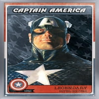 Марвел Стрипови - Капетан Америка Картичка Ѕид Постер, 14.725 22.375