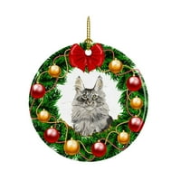 Божиќни Орнаменти-Британска Кратка Коса Мачка Мејн Кун Украс За Мачки