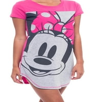 Minnie Mouse Juniors Pink Nightgown Sleep Build