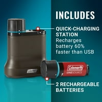 Coleman® OneSource Литиум-Јонска Батерија На Полнење И 2-Порта Станица За Брзо Полнење