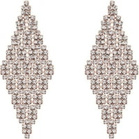 Слушалка австриски кристал 14kt розово злато-позлатени обетки со големи дијаманти
