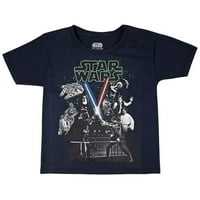 Војна на Starвездите Нова надеж сјај во маицата во темната младинска маица-xlarge