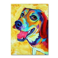 Трговска марка ликовна уметност 'Beagle Dog Lucy Lu' Canvas Art by Corina St. Martin
