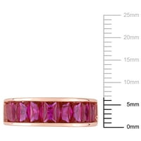 Miaените на Миабела создадоа рубински розов златен блиц, позлатена сребрена полу-вештачка годишнина од прстенот