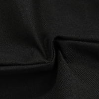 Уникатни поволни решенија Fau Linen цврста перница за фрлање капаци црна 20 20