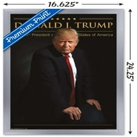 Претседателот Доналд Трамп Ѕид Постер, 14.725 22.375