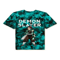 Графичка маица за момчиња Демон Слејер, големини 4-18