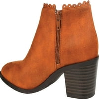 Collectionенска колекција Tournee Tessa Ankle Bootie Rust Fau Suede 6. М.