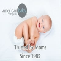 Американска компанија за бебиња природен памук муслин, црно -сиво, 47 47