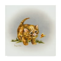 Трговска марка ликовна уметност „Фради мачка“ платно уметност од Пеги Харис
