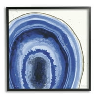 Tuphell Industries Modern Abstract Blue Agate Boho Geode Model, 12, дизајн од Бет Гроув