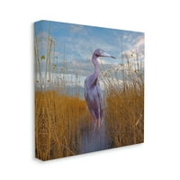 Слупел Егрет Бич Ридс крајбрежни треви пејзаж галерија за сликање завиткано платно печатење wallидна уметност