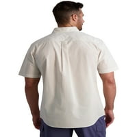 Заглавен маж со кратки ракави, ткаена кошула, големини XS-4XB