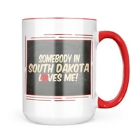 Неонблонд Некој Во Јужна Дакота Ме Сака, сад кригла подарок За љубителите На Кафе Чај